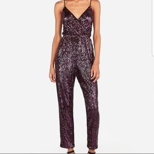 Purple sequin pantsuit Clearance